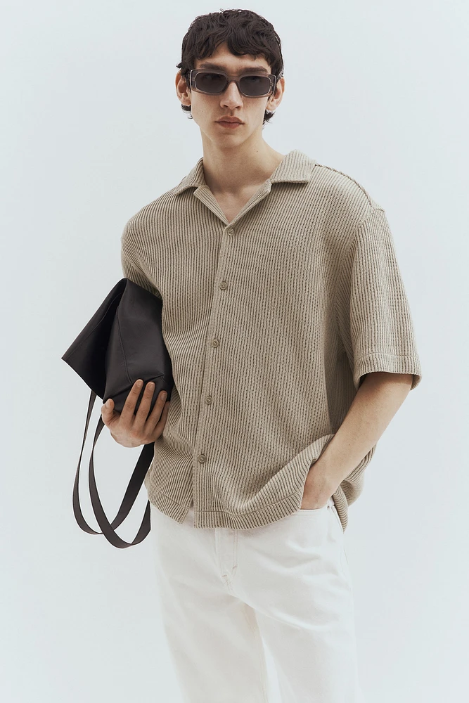 Loose Fit Ribbed Resort Shirt