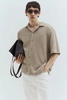 Loose Fit Ribbed Resort Shirt