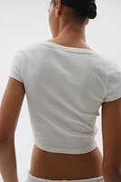 Ribbed Crop T-shirt