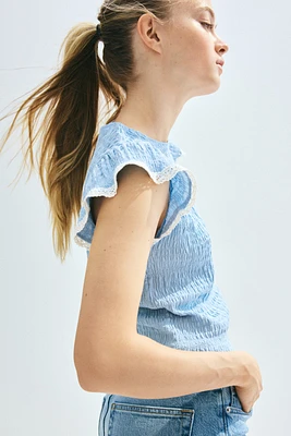 Textured Jersey Top