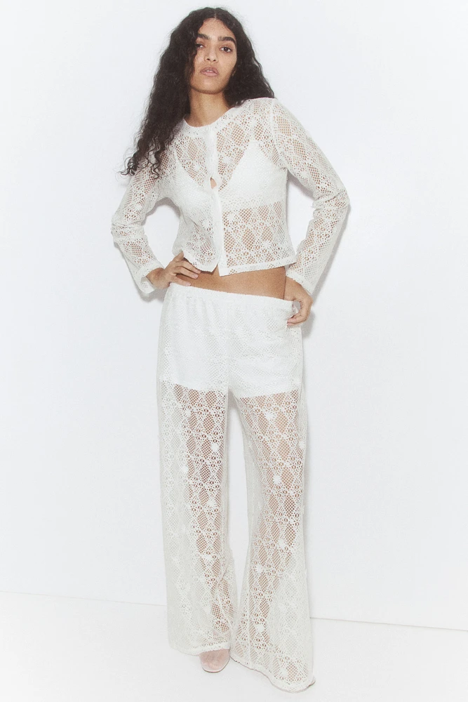 Hole-Patterned Pants
