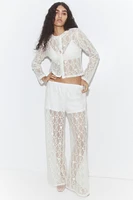 Hole-Patterned Pants