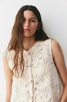 Crochet-Look Vest