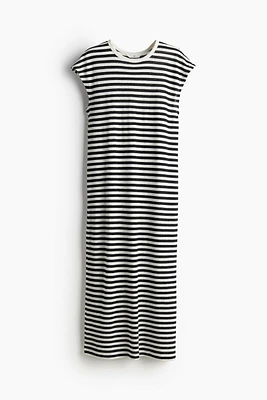 Linen-blend Midi Dress