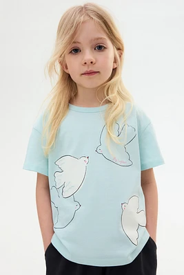 Printed Jersey Top