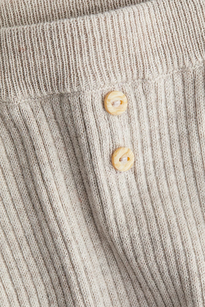 Rib-Knit Pants