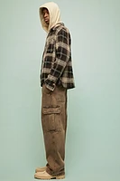 Regular Fit Overshirt with Zipper