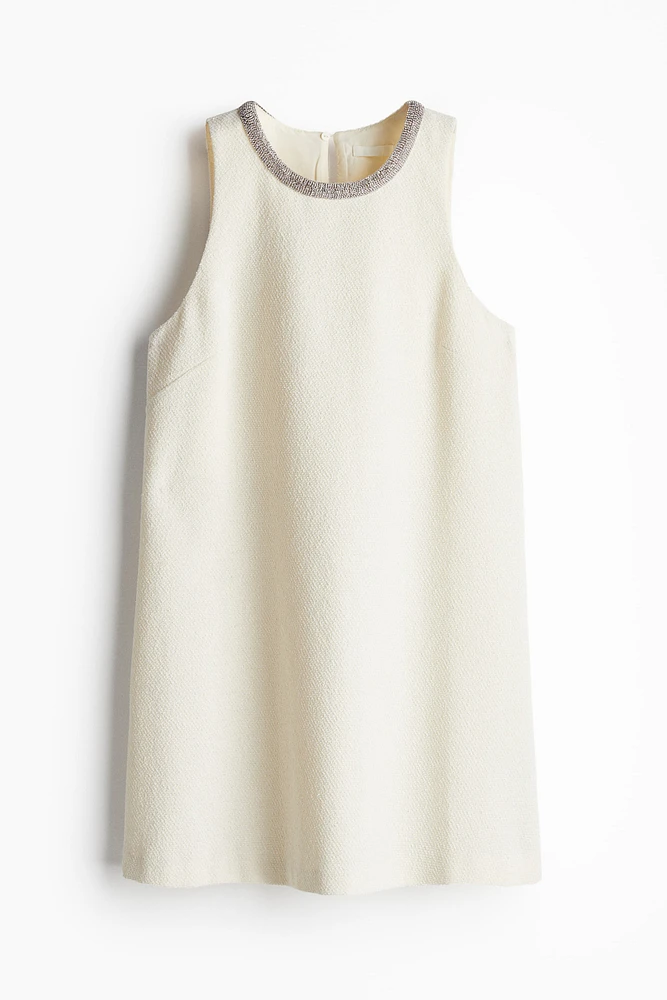 Rhinestone-Trimmed Dress