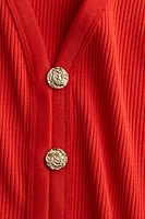 Button-Front Sweater Vest