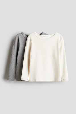 Lot de 2 hauts en coton côtelé
