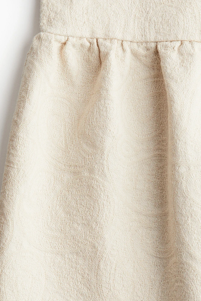 Tie-Detail Denim Dress