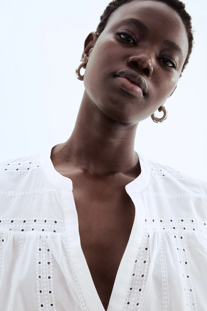 Embroidered Cotton Blouse