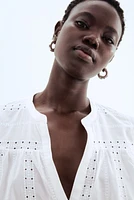 Embroidered Cotton Blouse