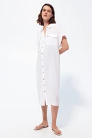 Robe chemise MAMA en mousseline