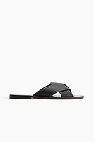 Fluted-Strap Sandals