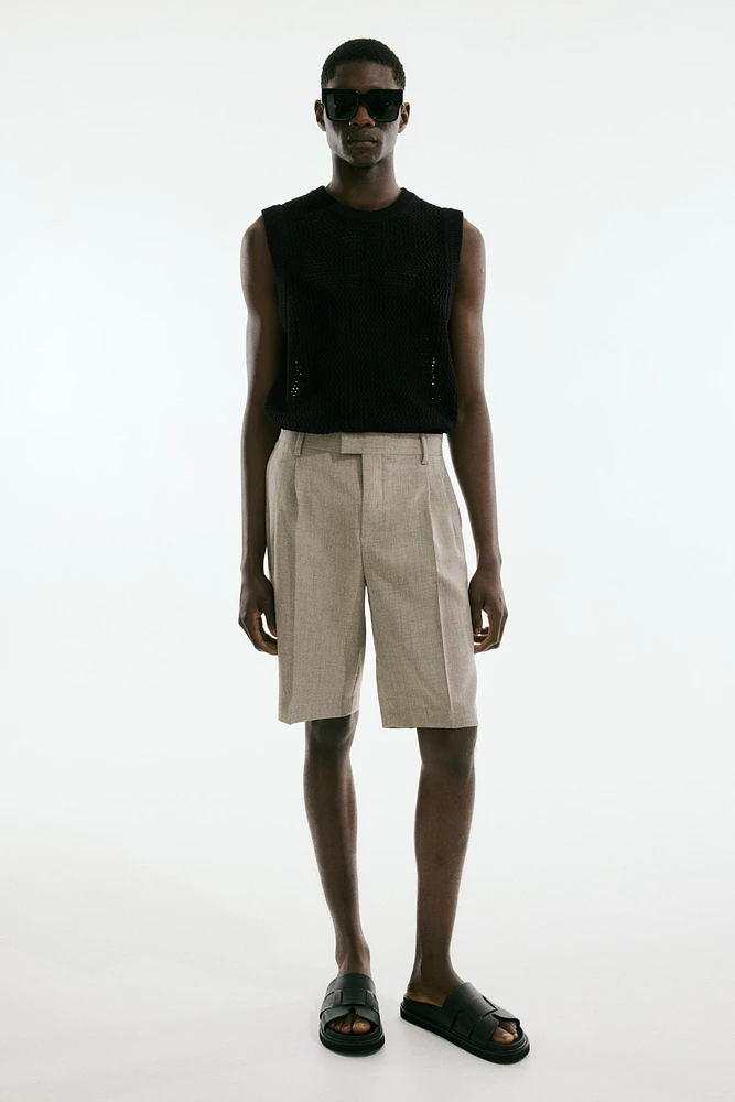 Regular Fit Pointelle-Knit Tank Top