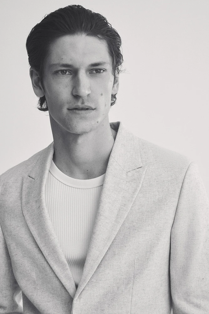 Relaxed-Fit Linen-Blend Jacket