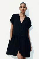 Crinkled Tunic Dress