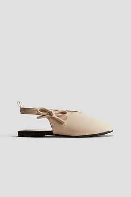 Bow-Detail Slingbacks