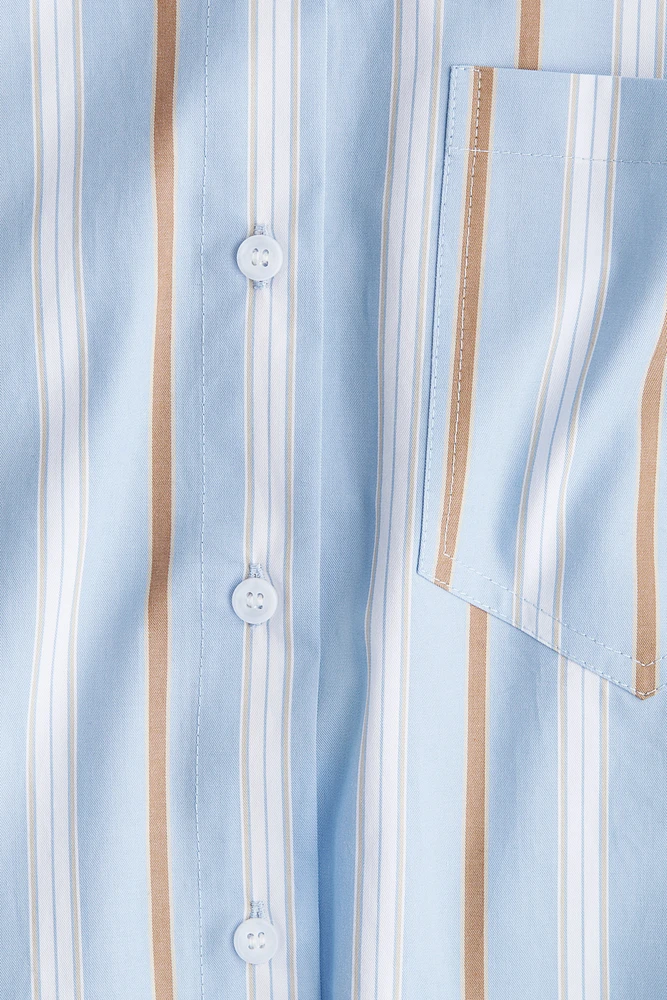 Tie-Belt Shirt Dress