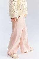 Linen-Blend Pants
