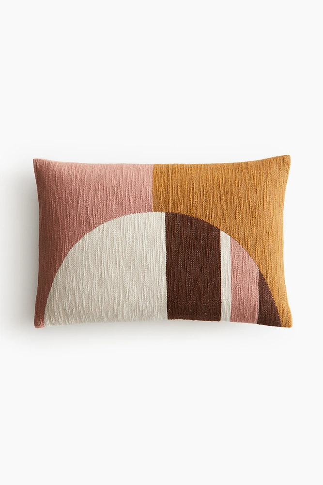 Color-block Cotton Cushion Cover