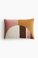 Color-block Cotton Cushion Cover