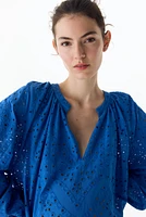 MAMA Eyelet-Embroidered Dress