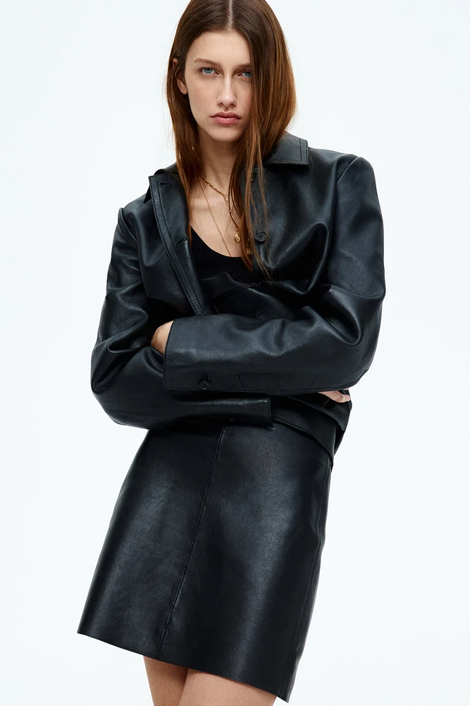 Leather Mini Skirt