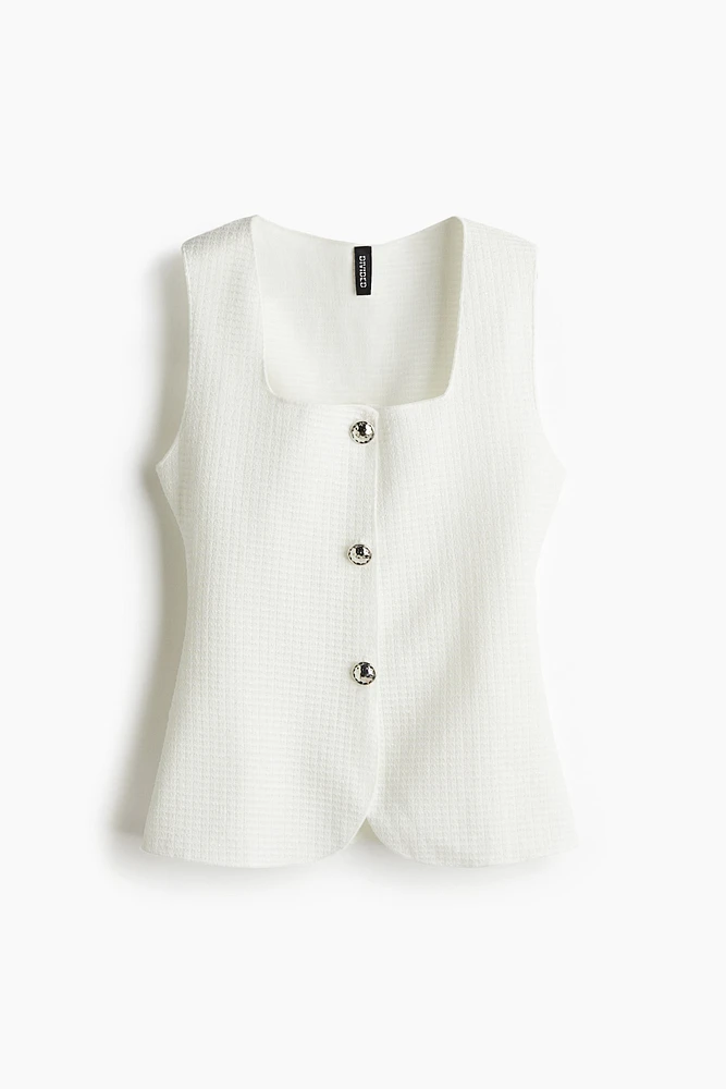 Textured Jersey Vest