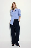 Linen-Blend Pants