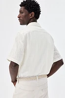 Regular-Fit Linen-Blend Resort Shirt