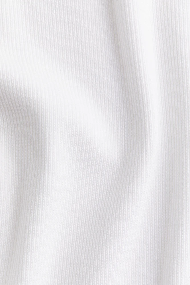 Ribbed Modal-blend T-shirt