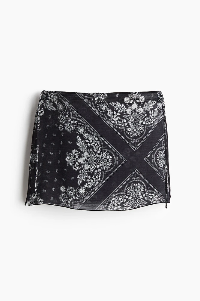 Tie-Detail Beach Skirt