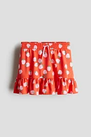 Flounce-Trimmed Skirt