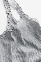 Lace-trimmed Tank Top