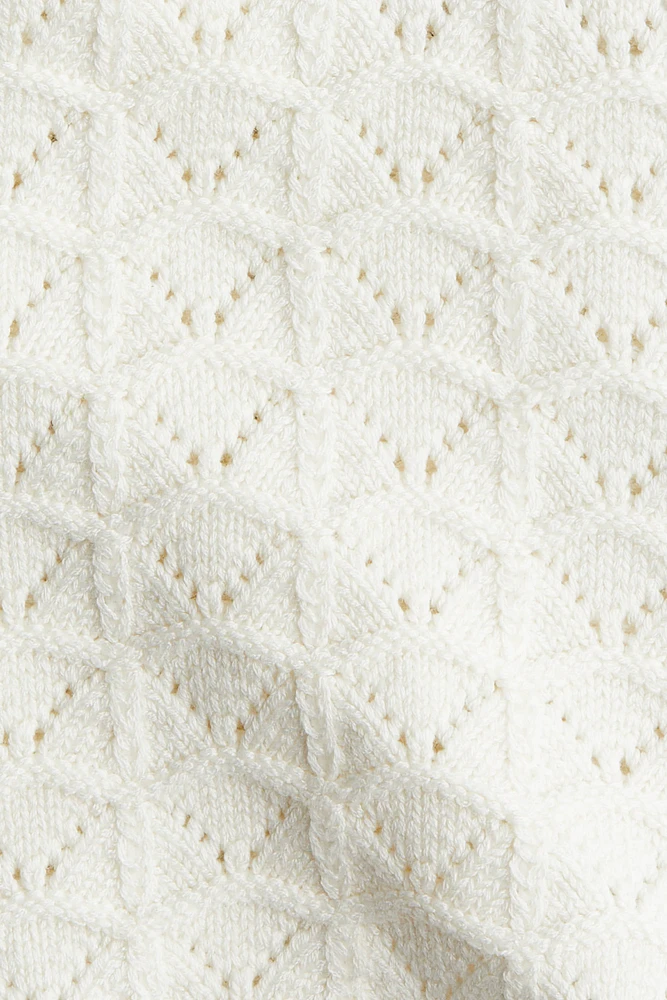 Pointelle-Knit Tank Top