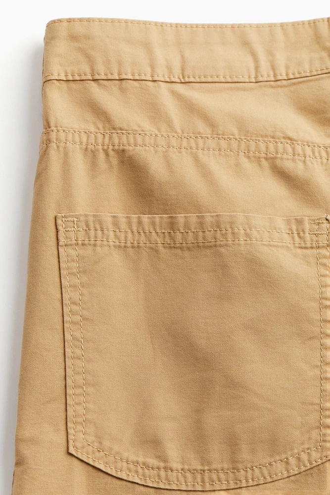 Canvas Cargo Shorts