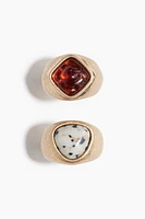 2-pack Embellished Rings
