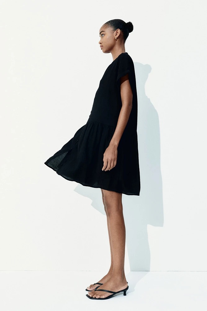 Crinkled Tunic Dress