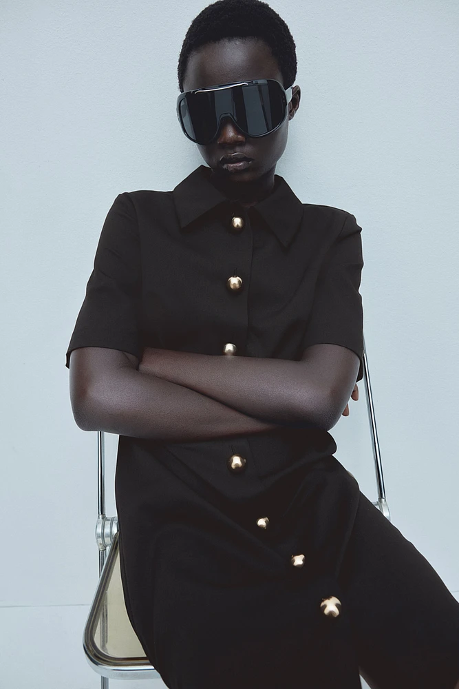 Twill Shirt Dress