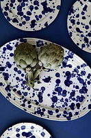 Speckled-Glaze Stoneware Serving Plate