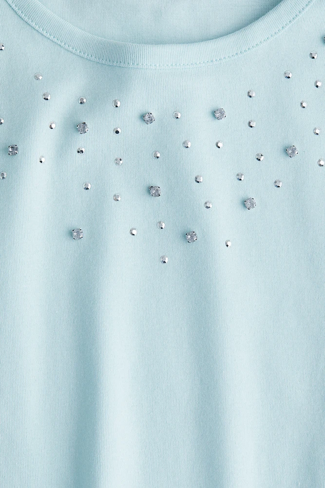 Embellished Cotton Top