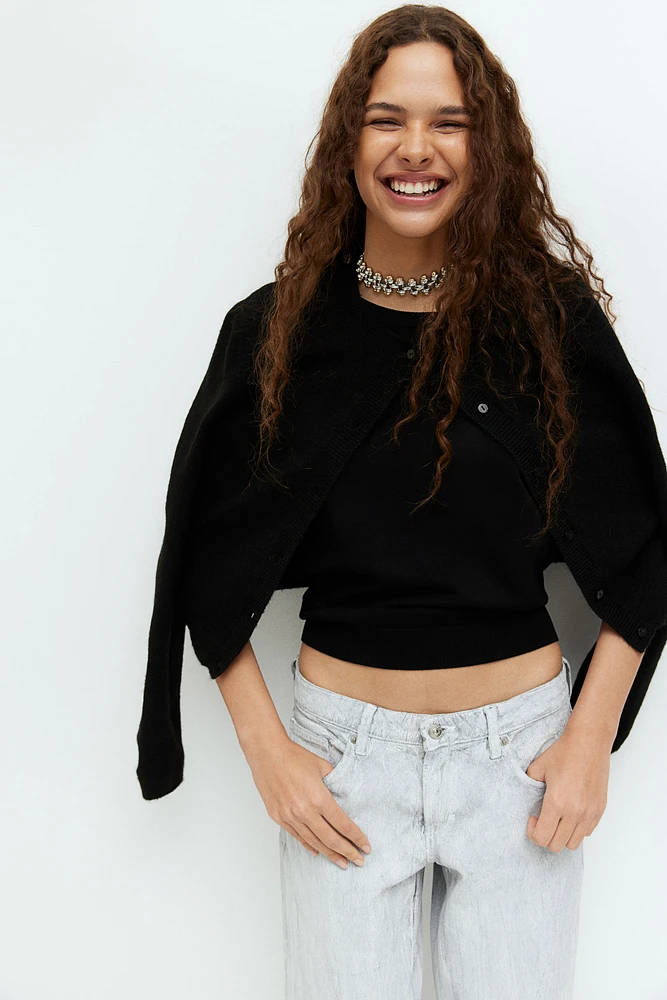 Fine-Knit Cardigan