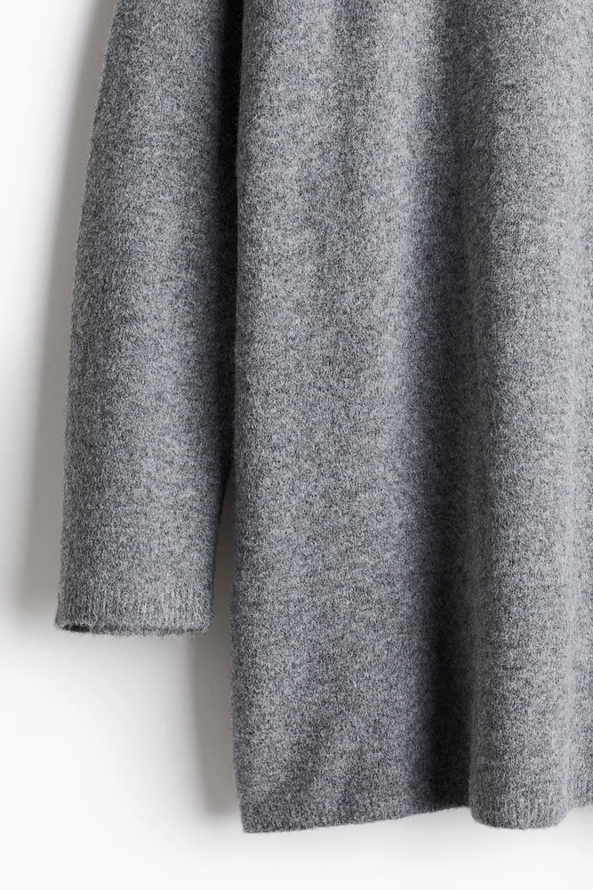 Hooded Fine-Knit Dress