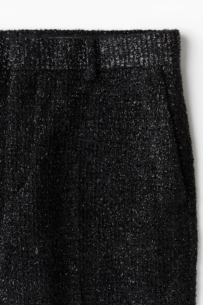 Relaxed Fit Glittery Tailored Pants