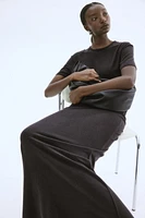 Silk-Blend Skirt
