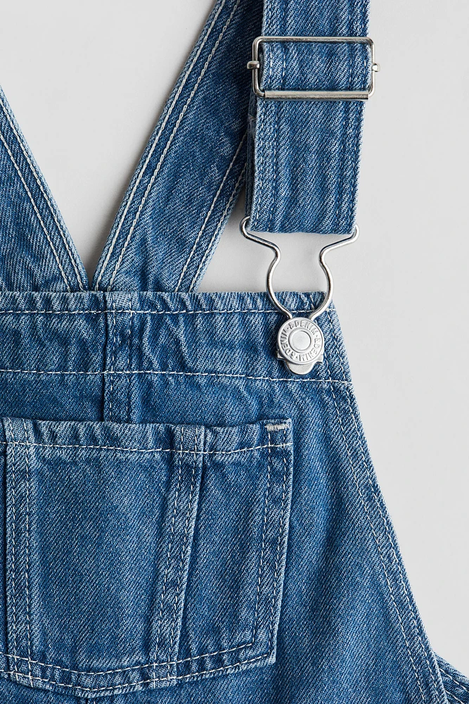 Denim Overall Shorts