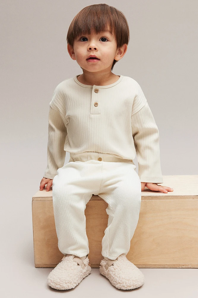 Ribbed Velour Pants