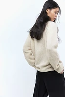 Alpaca-Blend Mock-Turtleneck Sweater